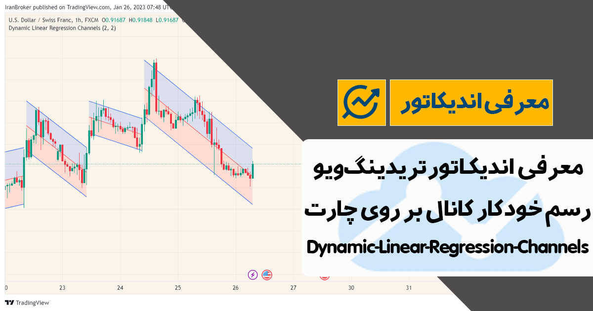معرفی اندیکاتور رسم خودکار کانال در تریدینگ ویو | Dynamic-Linear-Regression-Channels