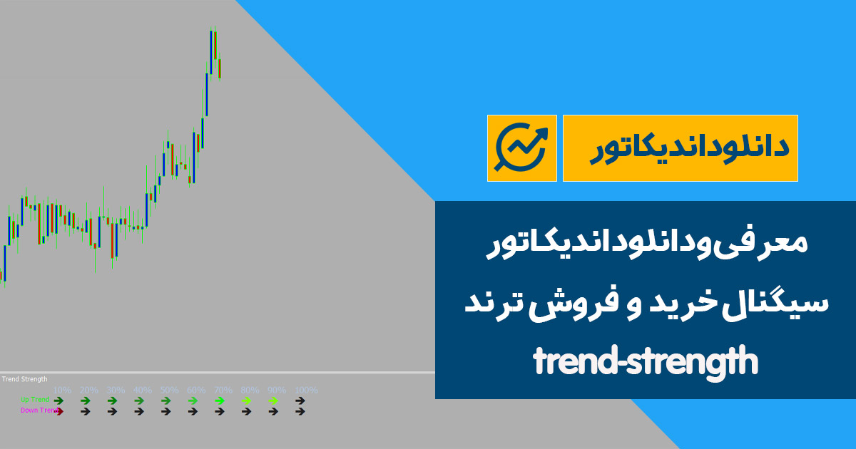 دانلود اندیکاتور سیگنال خرید و فروش ترند | trend-strength