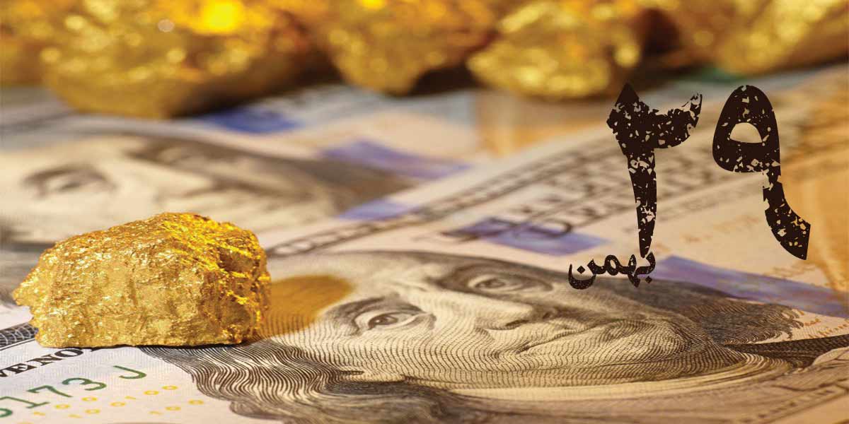 doller and gold of market iran 29 bahman