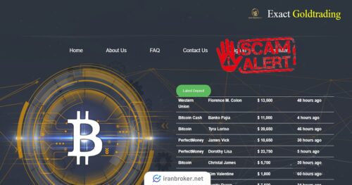 صفحه اصلی سایت Exact gold trading