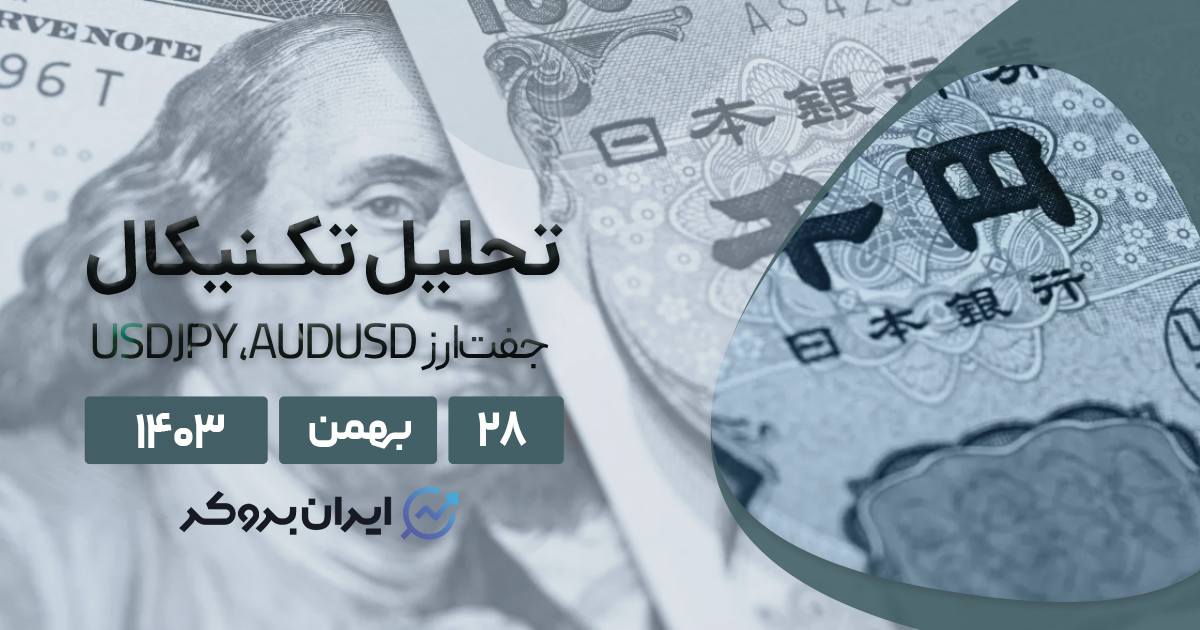 تحلیل چارت USDJPY و AUDUSD فارکس ۲۸ بهمن ۱۴۰۳