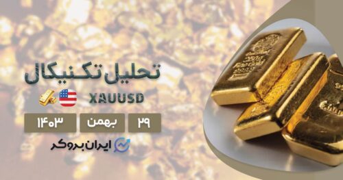 تحلیل تکنیکال چارت طلا فارکس ۲۹ بهمن ۱۴۰۳