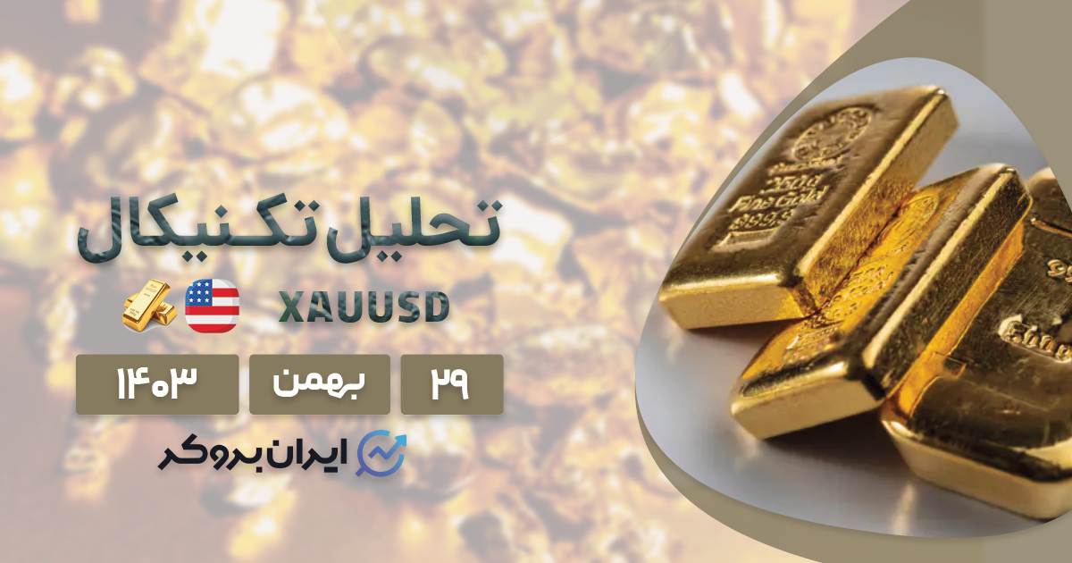 تحلیل تکنیکال چارت طلا فارکس ۲۹ بهمن ۱۴۰۳