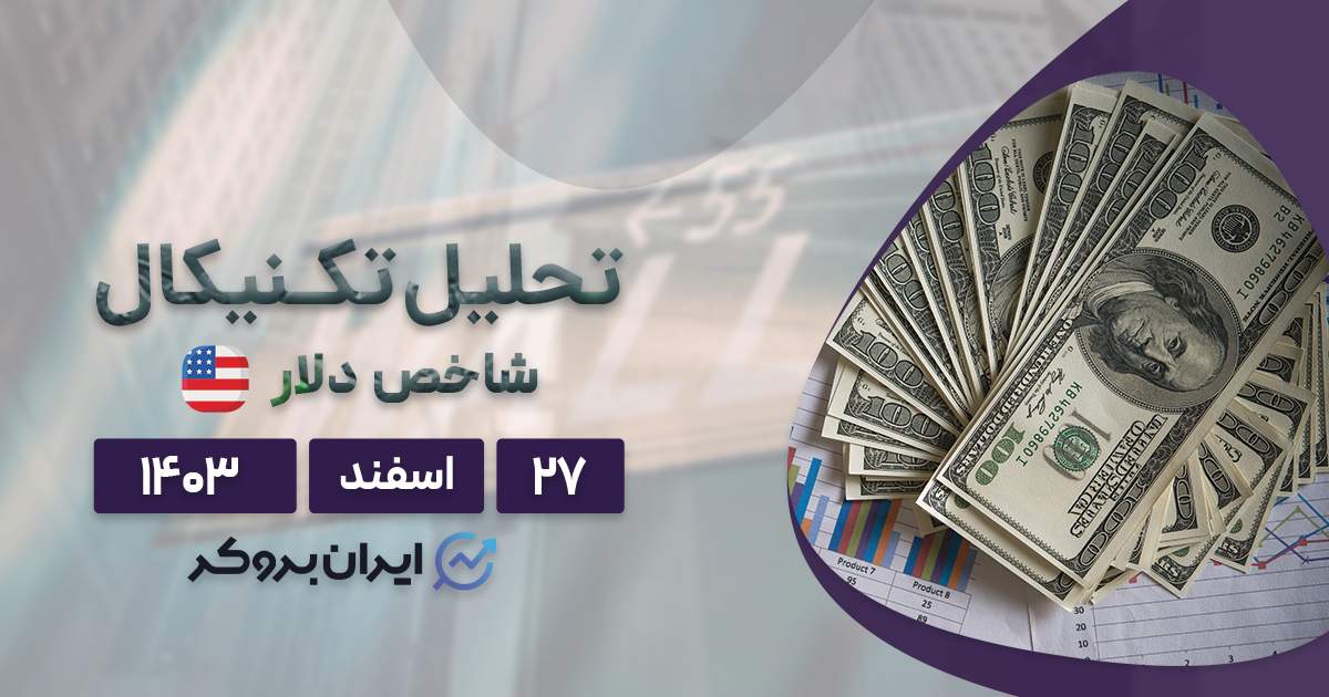 بررسی تکنیکالی شاخص دلار (DXY) ۲۷ اسفند ۱۴۰۳
