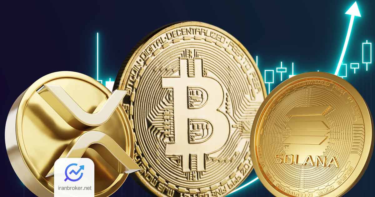 بیت کوین آماده پرواز! سولانا در آستانه شکست روند نزولی و ریپل در تلاش برای صعود