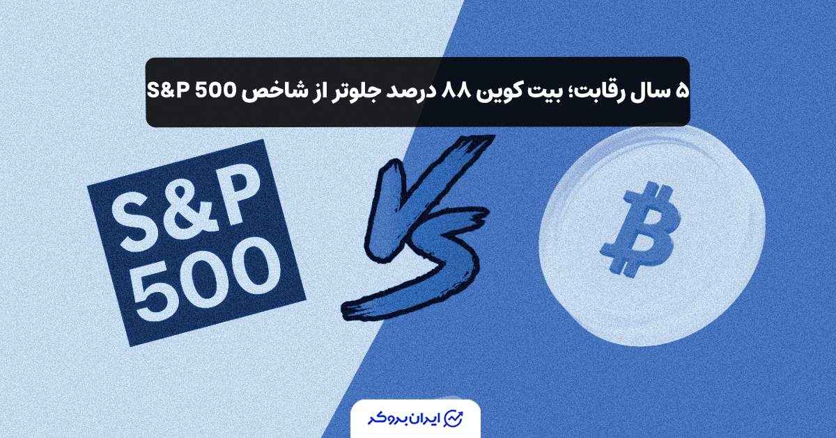 بازدهی بیت کوین و s&p 500