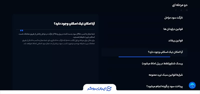  قانون تیک اسکلپ (Tick Scalp Rule) در پراپ اینوست پراپ (Invest Prop)