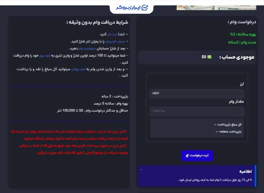 وام در صرافی استیک مانی